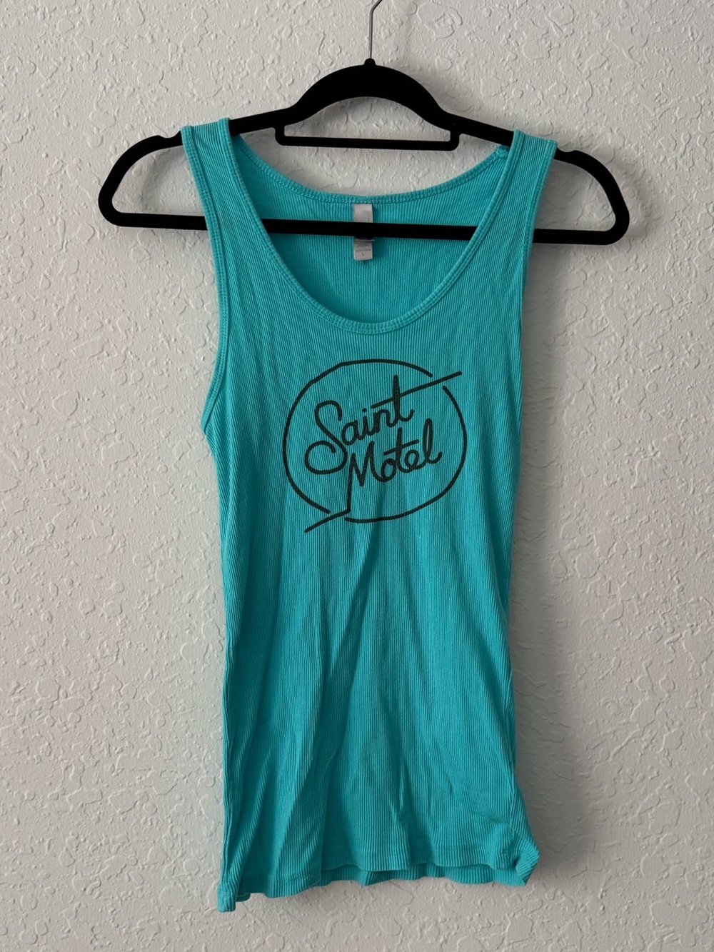 2015 Saint Motel Band Tour Turquoise Logo Tank Top - Large